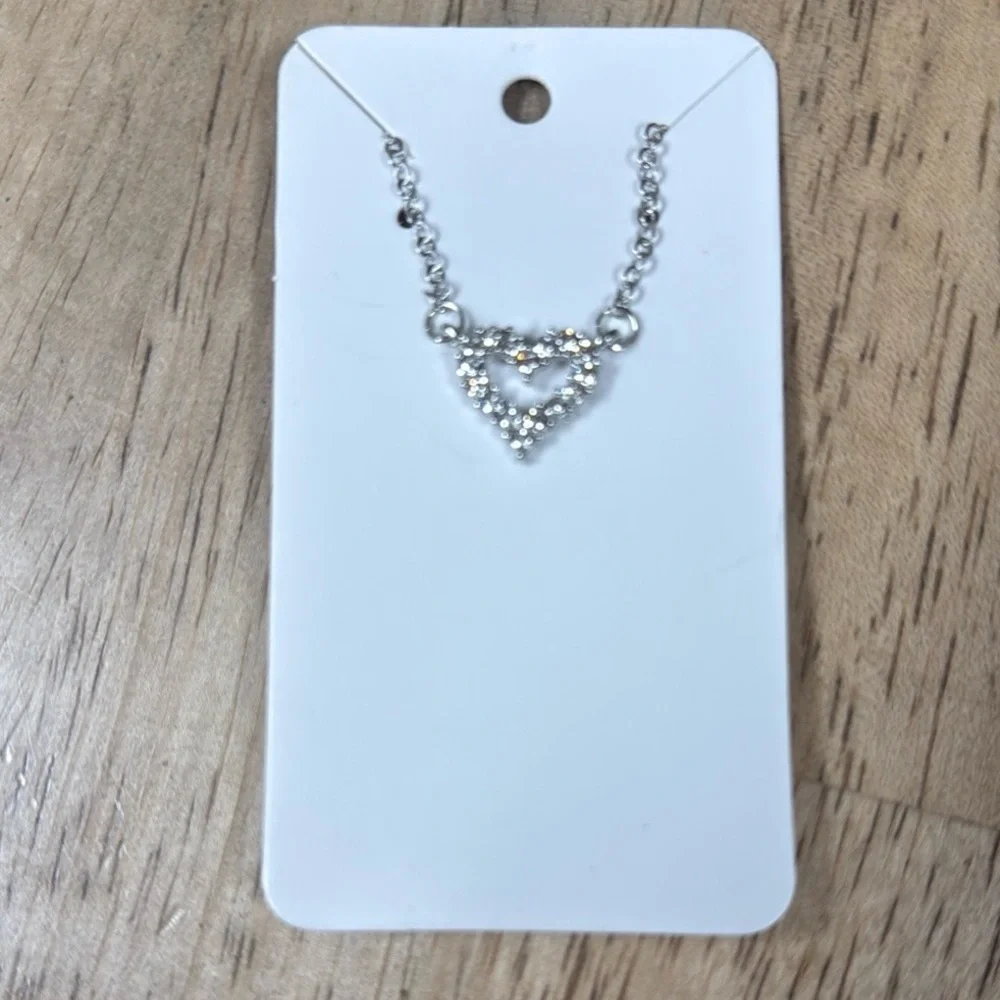Elegant Silver Heart Necklace